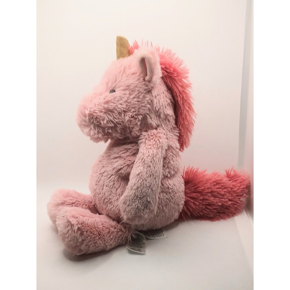 Carter's Unicorn Plush Solid Pink Super Soft 12" Stuffed Animal Mauve
